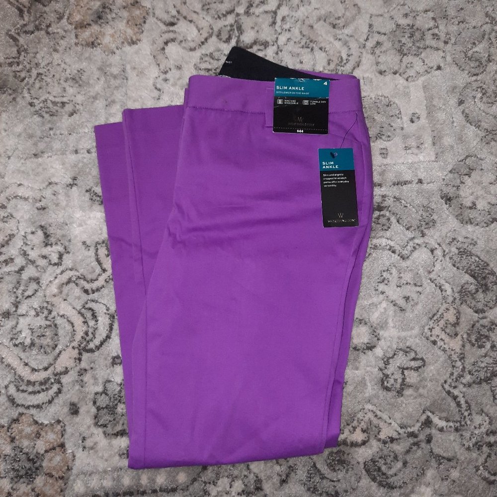 Slim ankle pants size 4 new